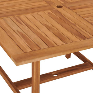Tavolo Pranzo da Giardino Ã˜110x110x75 cm Legno Massello di Teak cod mxl 40914