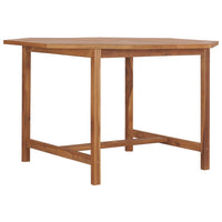 Tavolo Pranzo da Giardino Ã˜110x110x75 cm Legno Massello di Teak cod mxl 40913