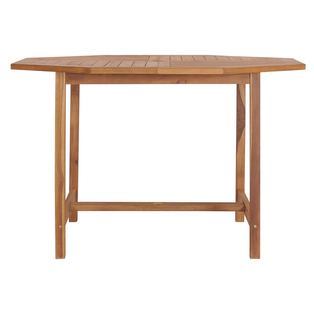 Tavolo Pranzo da Giardino Ã˜110x110x75 cm Legno Massello di Teak cod mxl 40913