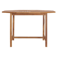 Tavolo Pranzo da Giardino Ã˜110x110x75 cm Legno Massello di Teak cod mxl 40913