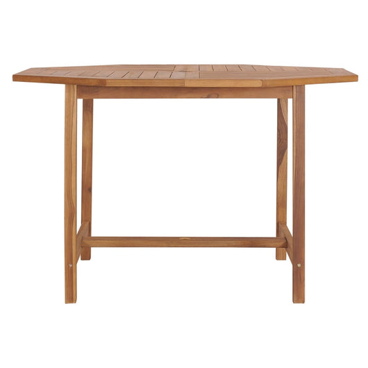 Tavolo Pranzo da Giardino Ã˜110x110x75 cm Legno Massello di Teak cod mxl 40913