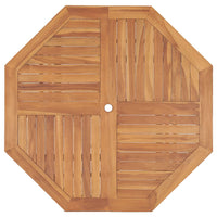 Tavolo Pranzo da Giardino Ã˜110x110x75 cm Legno Massello di Teak cod mxl 40913