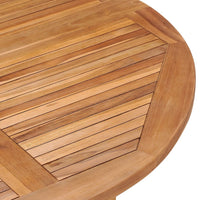 Tavolo da Giardino Pieghevole Ø110x75 cm in Massello di Teak 318479