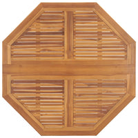 Tavolo da Giardino Pieghevole 110x110x75 cm in Massello di Teak cod mxl 34305