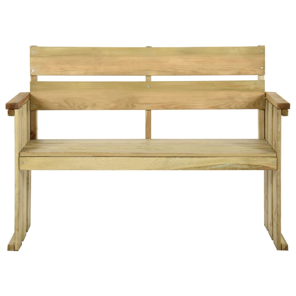 Panca da Giardino 121 cm in Legno di Pino Impregnato 318407