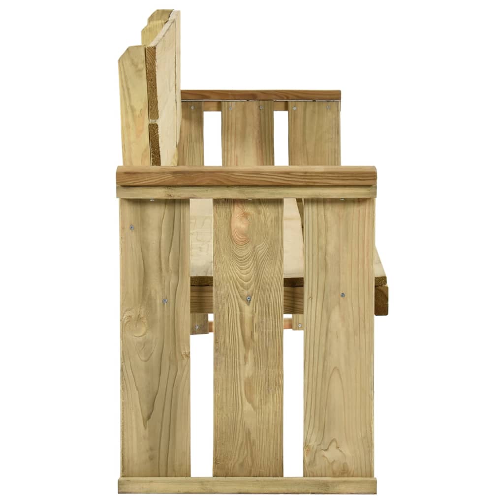 Panchina da Giardino 172 cm in Legno di Pino Impregnato cod mxl 43086