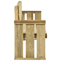 Panchina da Giardino 172 cm in Legno di Pino Impregnato cod mxl 43086