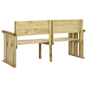Panchina da Giardino 172 cm in Legno di Pino Impregnato 318408