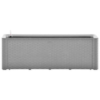 Letto Rialzato da Giardino con Irrigazione Grigio 100x43x33cm