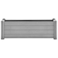 Letto Rialzato da Giardino in PP Grigio Pietra 100x43x35 cm