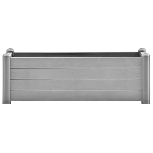 Vassoio per fioriera aiuola rialzata piante fiori terrazza giardino giardino PP pietra 100 x 43 x 35 cm grigio 02_0039854