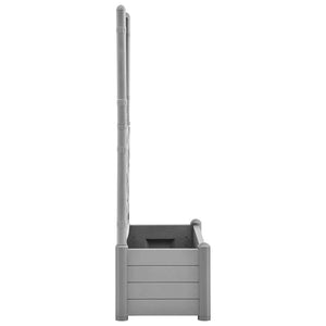 Fioriera da Giardino e Graticcio 100x43x142 cm PP Grigio Pietra cod mxl 50445