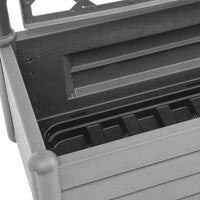 Fioriera da Giardino e Graticcio 100x43x142 cm PP Grigio Pietra cod mxl 50445