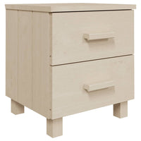 Comodini HAMAR 2 pz-Set di 2 Tavolino da notte ambra 40x35x44,5 cm Legno Massello di Pino