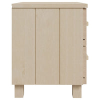 Comodini HAMAR 2 pz-Set di 2 Tavolino da notte ambra 40x35x44,5 cm Legno Massello di Pino