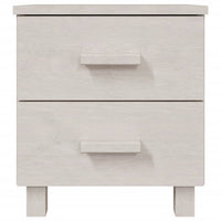 Comodini HAMAR 2 pz Bianchi 40x35x44,5 cm in Legno di Pino 340409
