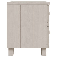 Comodini HAMAR 2 pz Bianchi 40x35x44,5 cm in Legno di Pino 340409