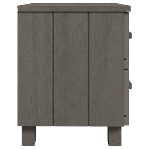 Comodini HAMAR 2 pz Grigio Chiaro 40x35x44,5 cm Legno di Pino 340411
