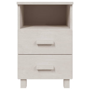 Comodini HAMAR 2 pz Bianchi 40x35x62 cm in Legno di Pino 340417