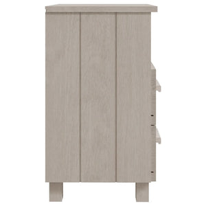 Comodini HAMAR 2 pz Bianchi 40x35x62 cm in Legno di Pino 340417