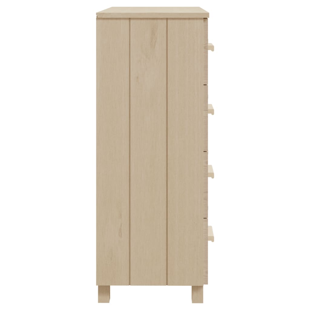 Credenza HAMAR ambra 79x40x103,5 cm in Legno Massello di Pino 340424