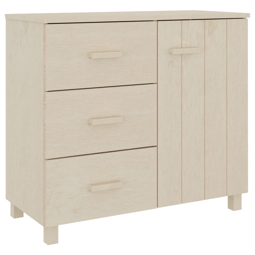 Credenza HAMAR ambra 90x40x80 cm in Legno Massello di Pino 340428