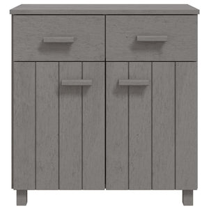 Credenza Grigio Chiaro 79x40x80 cm in Legno Massello di Pino cod mxl 6590