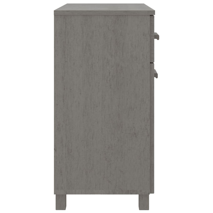 Credenza Grigio Chiaro 79x40x80 cm in Legno Massello di Pino cod mxl 6590