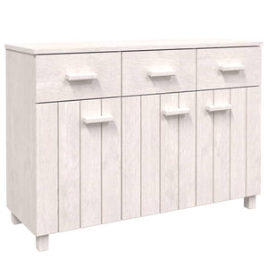 Credenza Bianca 113x40x80 cm in Legno Massello di Pino cod mxl 20541