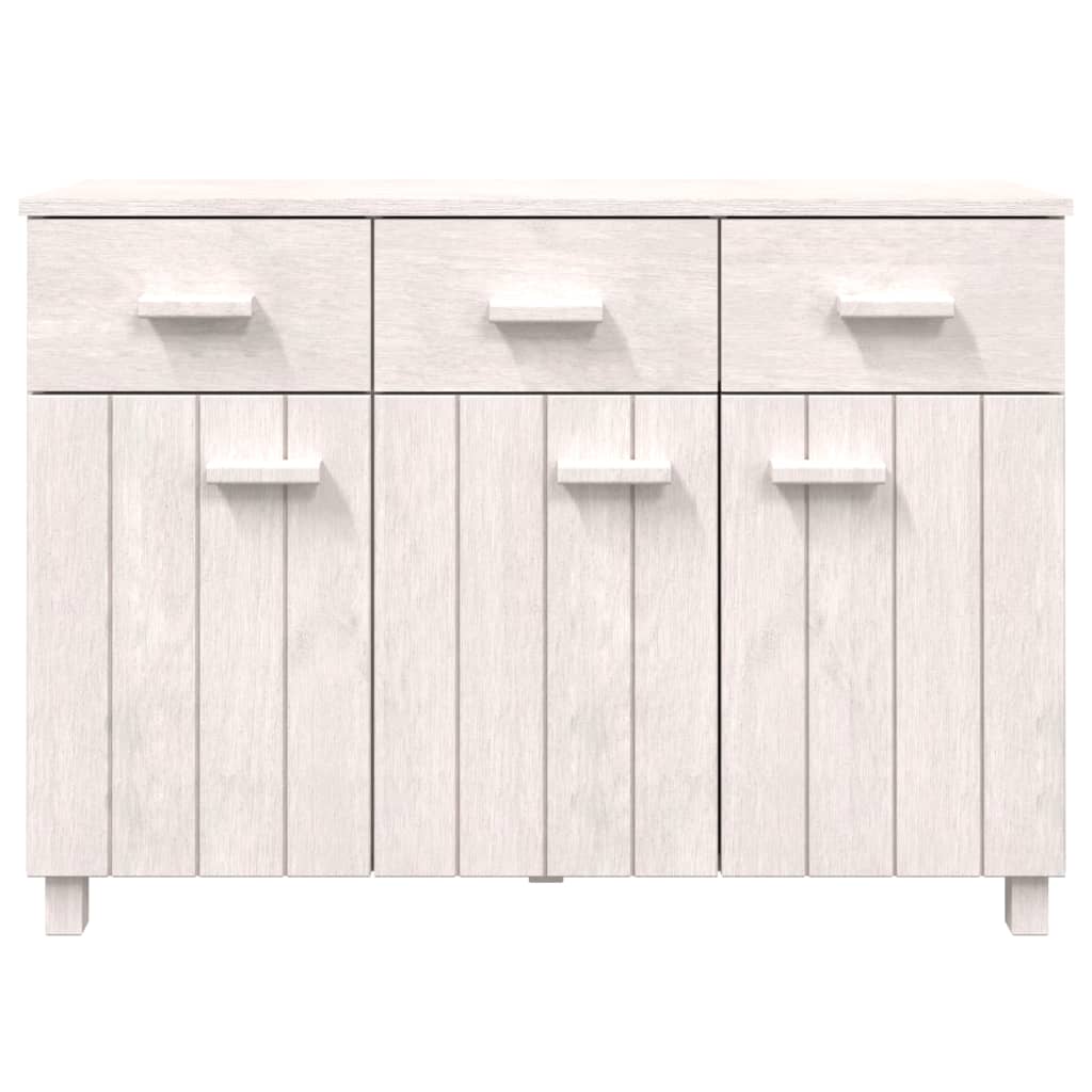 Credenza Bianca 113x40x80 cm in Legno Massello di Pino cod mxl 20541