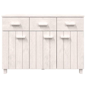 Credenza Bianca 113x40x80 cm in Legno Massello di Pino cod mxl 20541