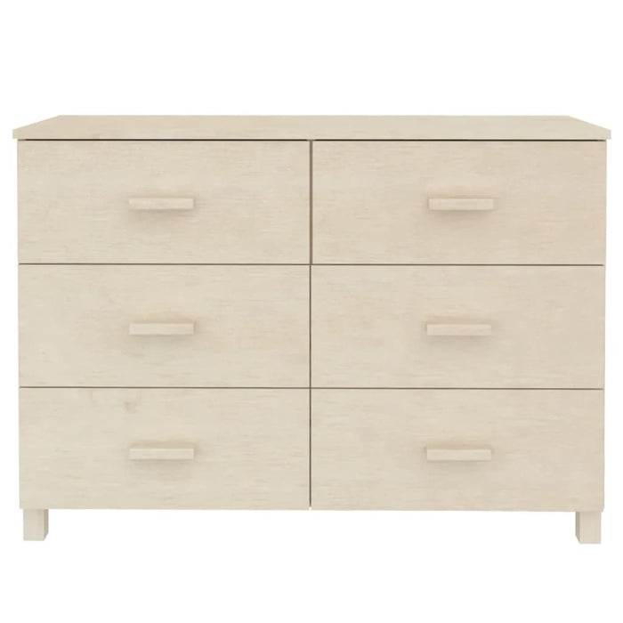 Credenza HAMAR ambra 113x40x80 cm in Legno Massello di Pino 340448