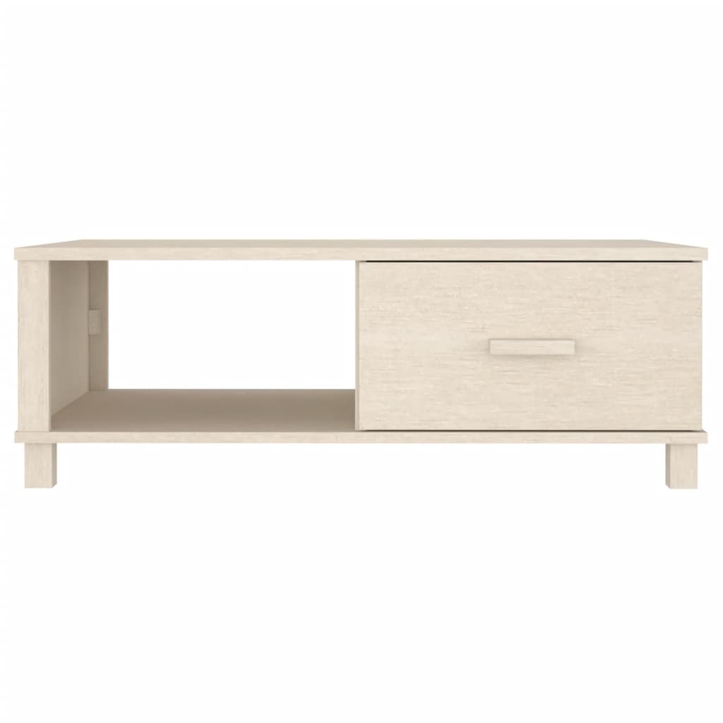 Tavolino HAMAR ambra 100x55x35 cm in Legno Massello di Pino 340452
