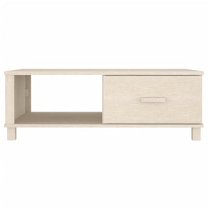 Tavolino HAMAR ambra 100x55x35 cm in Legno Massello di Pino 340452