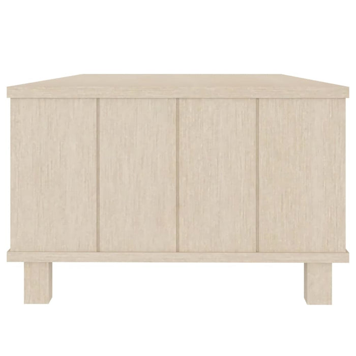 Tavolino HAMAR ambra 100x55x35 cm in Legno Massello di Pino 340452