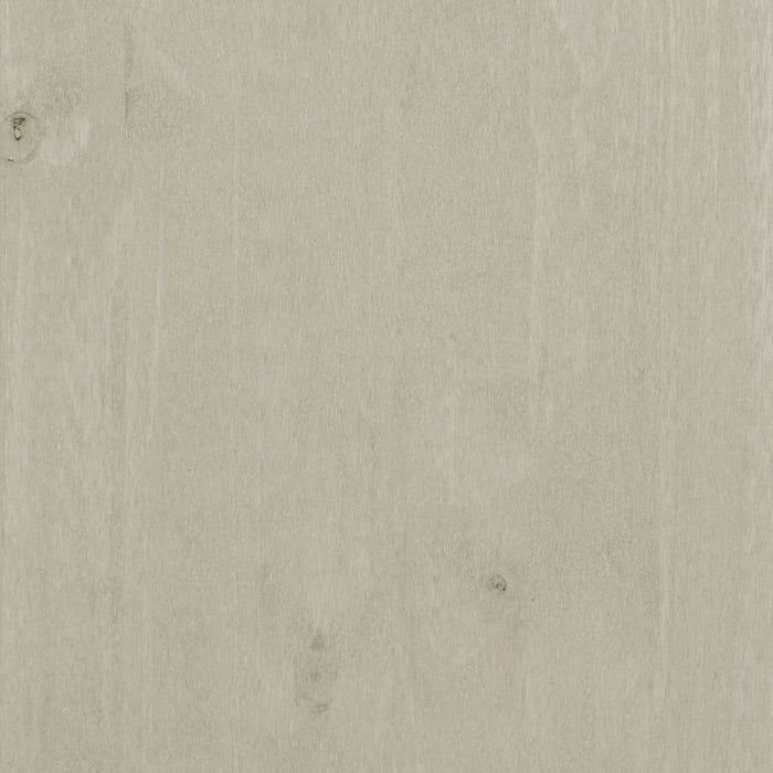 Scrivania HAMAR Bianca 110x40x75 cm in Legno Massello di Pino 340457