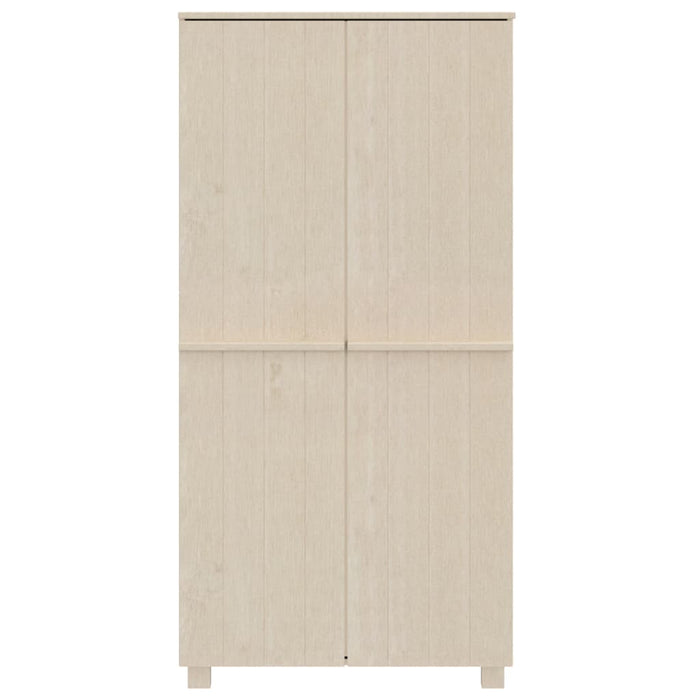 Armadio Marrone Miele 89x50x180 cm in Legno Massello di Pino cod mxl 69033