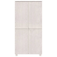 Armadio Bianco 89x50x180 cm in Legno Massello di Pino cod mxl 64162