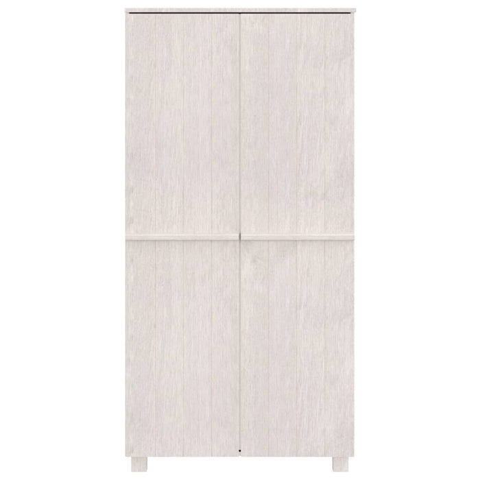 Armadio Bianco 89x50x180 cm in Legno Massello di Pino cod mxl 64162