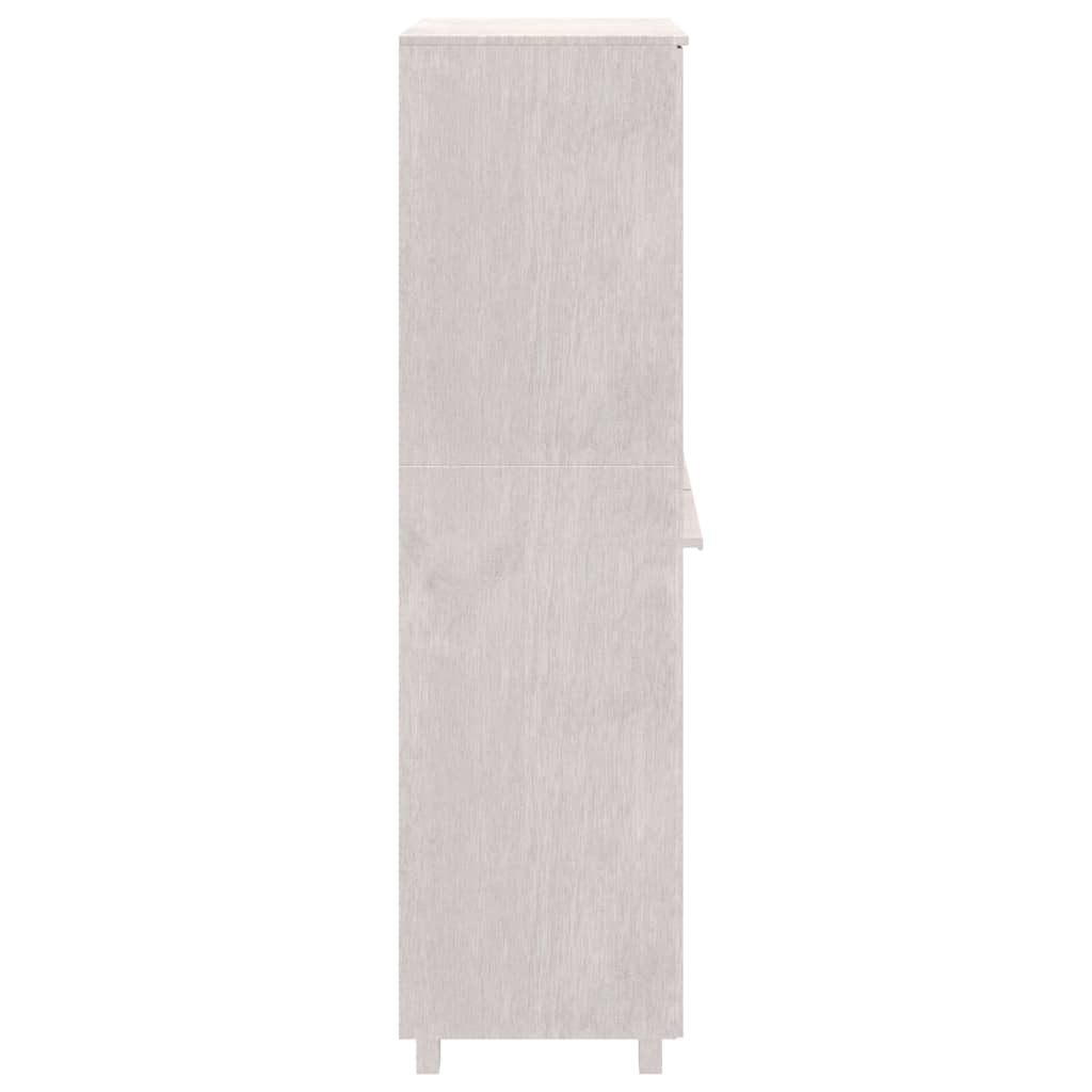 Armadio Bianco 89x50x180 cm in Legno Massello di Pino cod mxl 64162