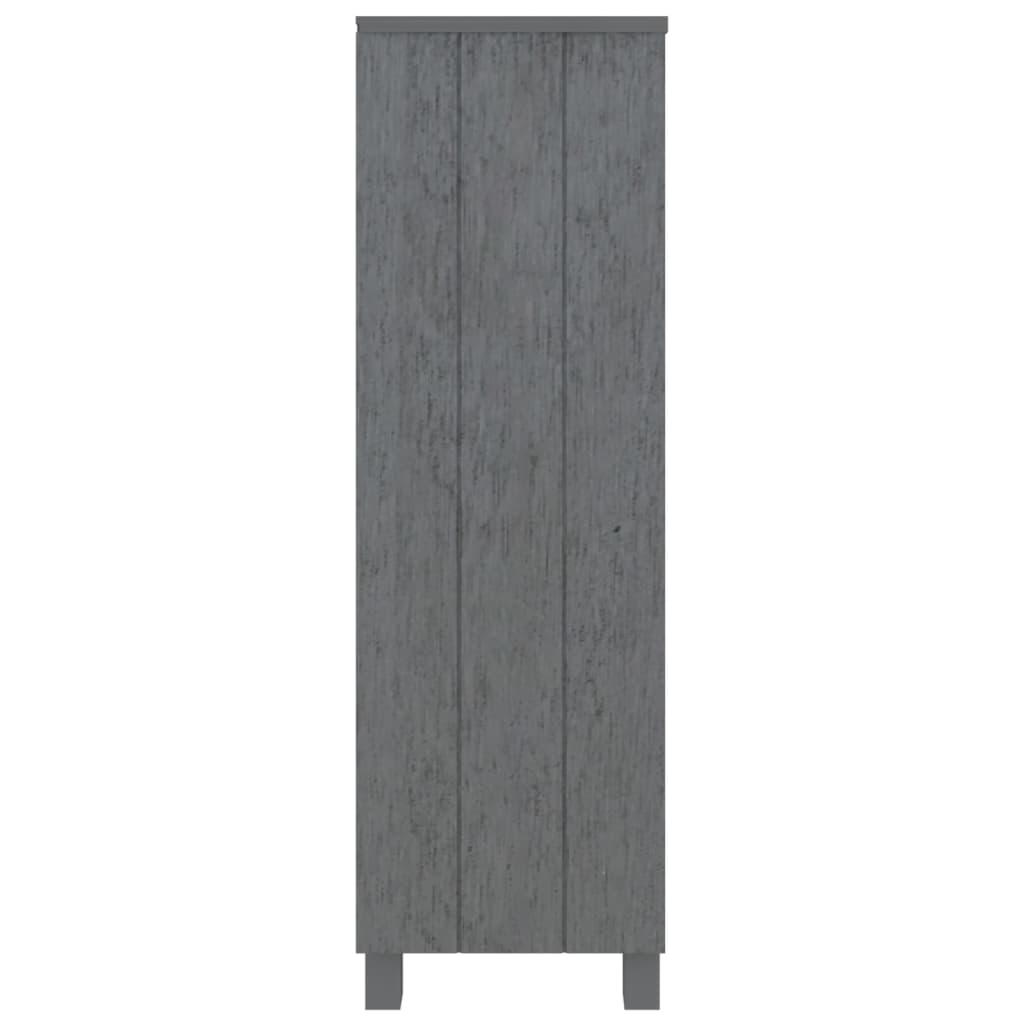 Libreria Grigio Scuro 85 x 35 x 112 cm Legno Massello di Pino
