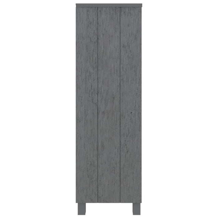 Libreria Grigio Scuro 85 x 35 x 112 cm Legno Massello di Pino