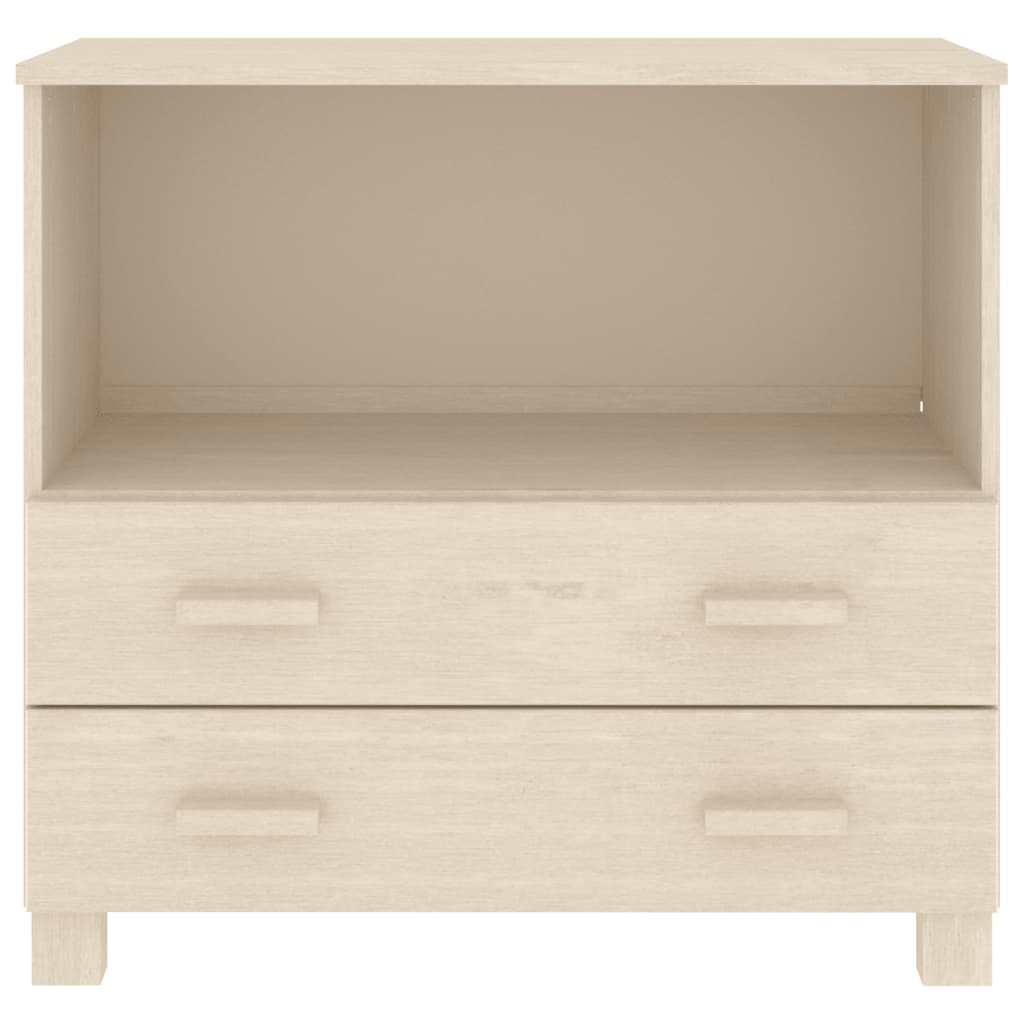 Credenza-Buffet-Armadio da cucina HAMAR ambra 85x35x80 cm in Legno Massello di Pino 257089