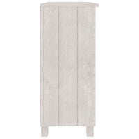 Credenza Bianca 85x35x80 cm in Legno Massello di Pino cod mxl 26412