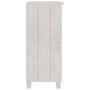 Credenza Bianca 85x35x80 cm in Legno Massello di Pino cod mxl 26412