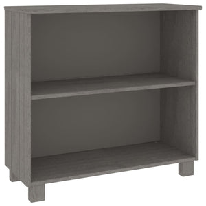 Credenza-Buffet-Armadio da cucina HAMAR Grigio Chiaro 85x35x80 cm Legno Massello di Pino 804958