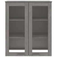 Scaffale per Credenza Grigio Chiaro 85x35x100 cm Legno di Pino 340507