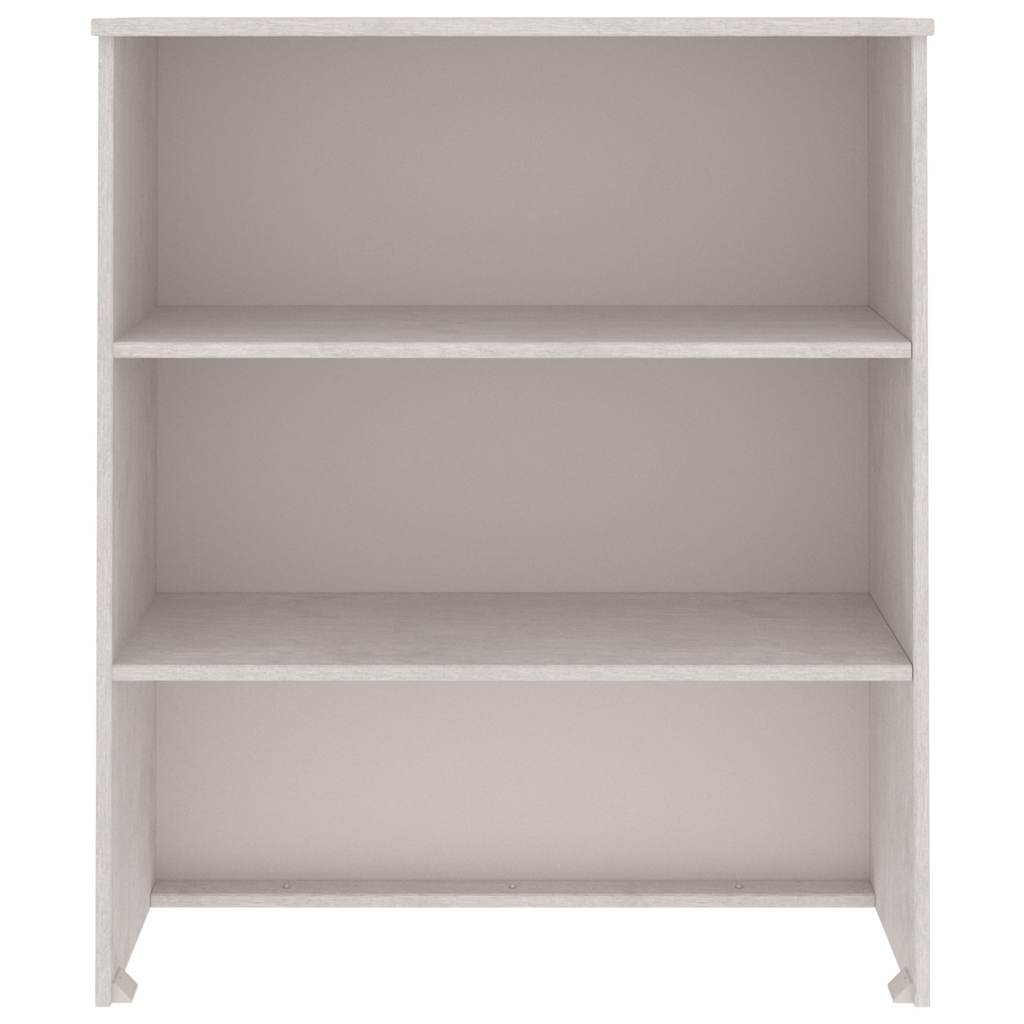 Piano Credenza HAMAR Bianco 85x35x100 cm Legno Massello di Pino 340509