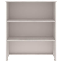 Piano Credenza HAMAR Bianco 85x35x100 cm Legno Massello di Pino 340509