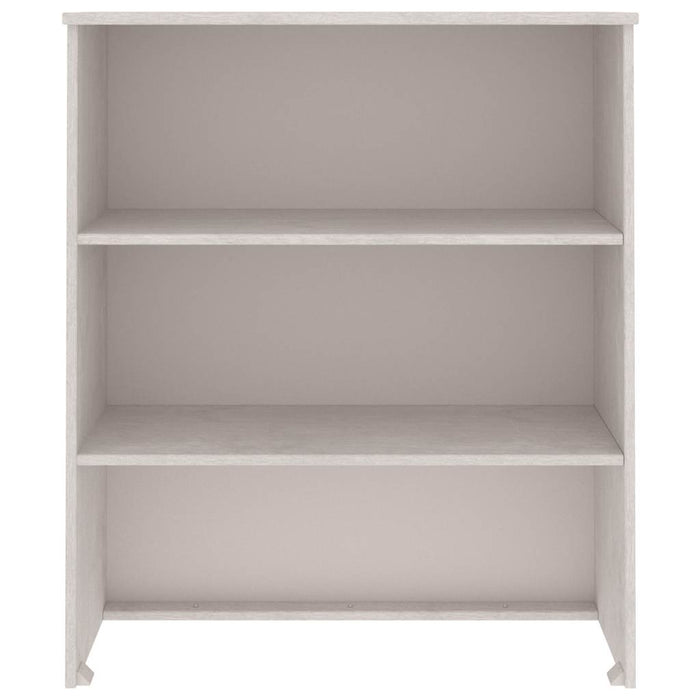 Piano Credenza HAMAR Bianco 85x35x100 cm Legno Massello di Pino 340509